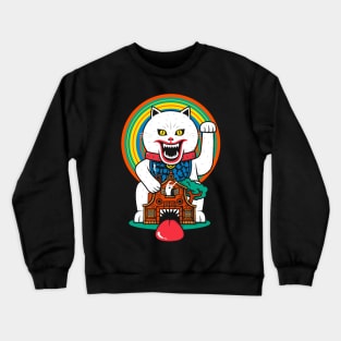 Haunted House Cat Crewneck Sweatshirt